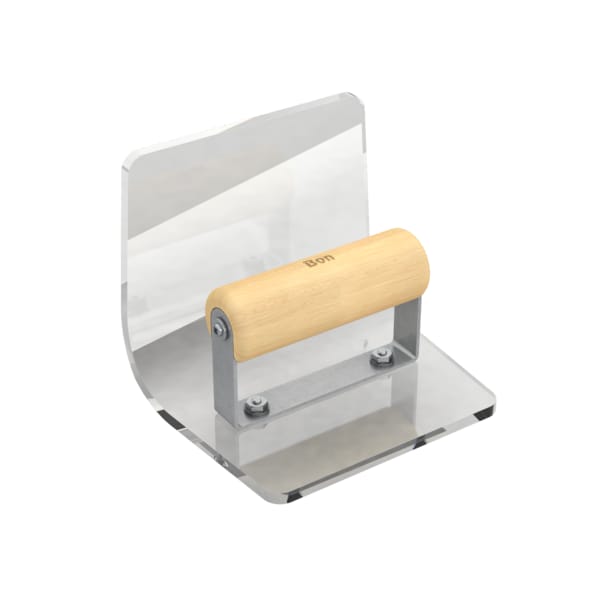 Step Tool, Plex Inside 6" X 5", 1 1/2" Radius Wood Handle